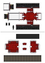 ocuklar iin hazr model Tren maketi ablonu, paper craft model
